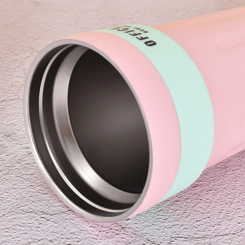 नयाँ स्टेनलेस स्टील इन्टेलिजेन्ट टेम्परेचर डिस्प्ले वाटर कप कफी कप पोर्टेबल डोरी डाइरेक्ट ड्रिंकिंग थर्मस कपसँगै