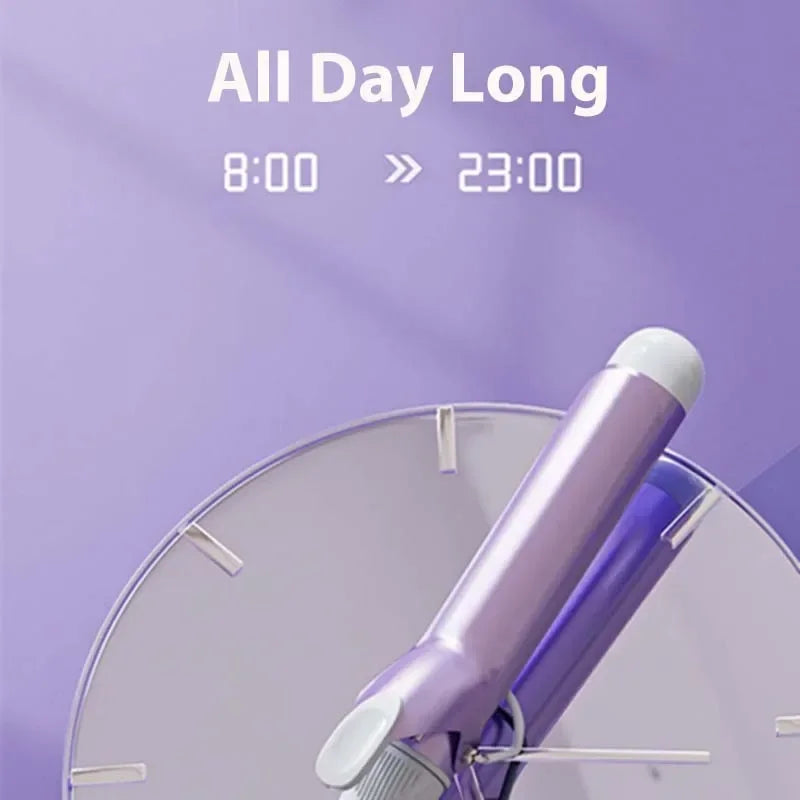 हेयर सैलुनका लागि ४० एमएम प्रोफेशनल सिरेमिक गैर-हानिकारक रोटरी कर्लिंग आइरन, ठूला तरंगहरू सहितको इलेक्ट्रिक कर्लिंग आइरन हेयर स्टाइलिङ उपकरण