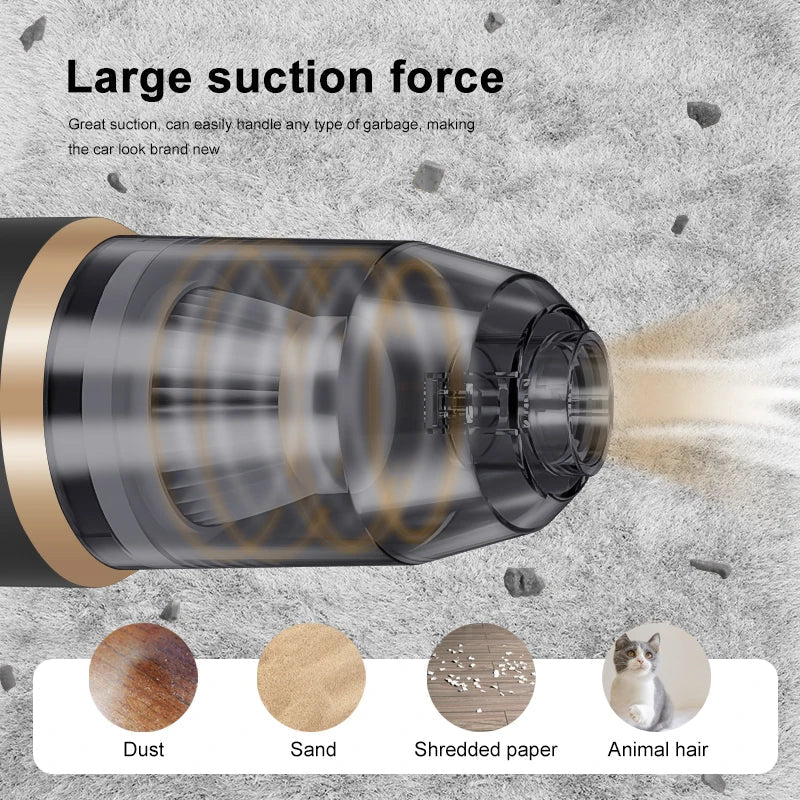 शयनकक्ष कार्पेट सफा गर्न वायरलेस कार भ्याकुम क्लिनर पोर्टेबल हाई पावर फंक्शन गृह उपकरण सफा गर्ने मेसिन