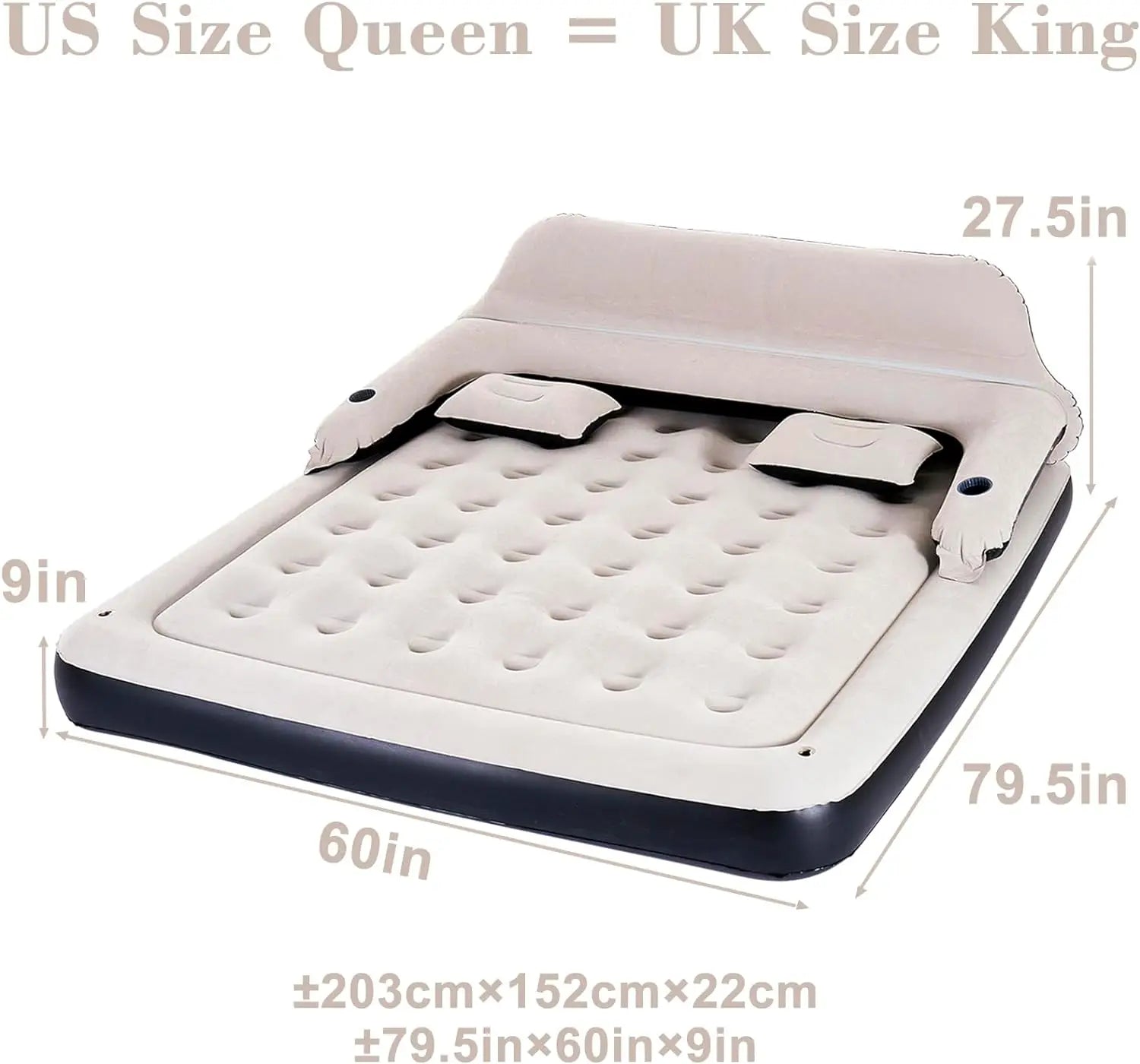 थोक ठूलो आकारको इन्फ्लेटेबल ओछ्यान साधारण पोर्टेबल एयर कुशन ओछ्यान बाहिरी घरायसी इन्फ्लेटेबल ओछ्यान