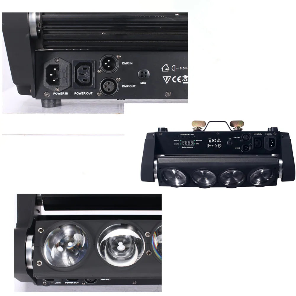 एलईडी ८x१५W ४in१ स्पाइडर लाइट RGBW पार्टी डीजे बीम वाश मुभिङ हेड DMX कन्ट्रोल स्टेज इफेक्ट