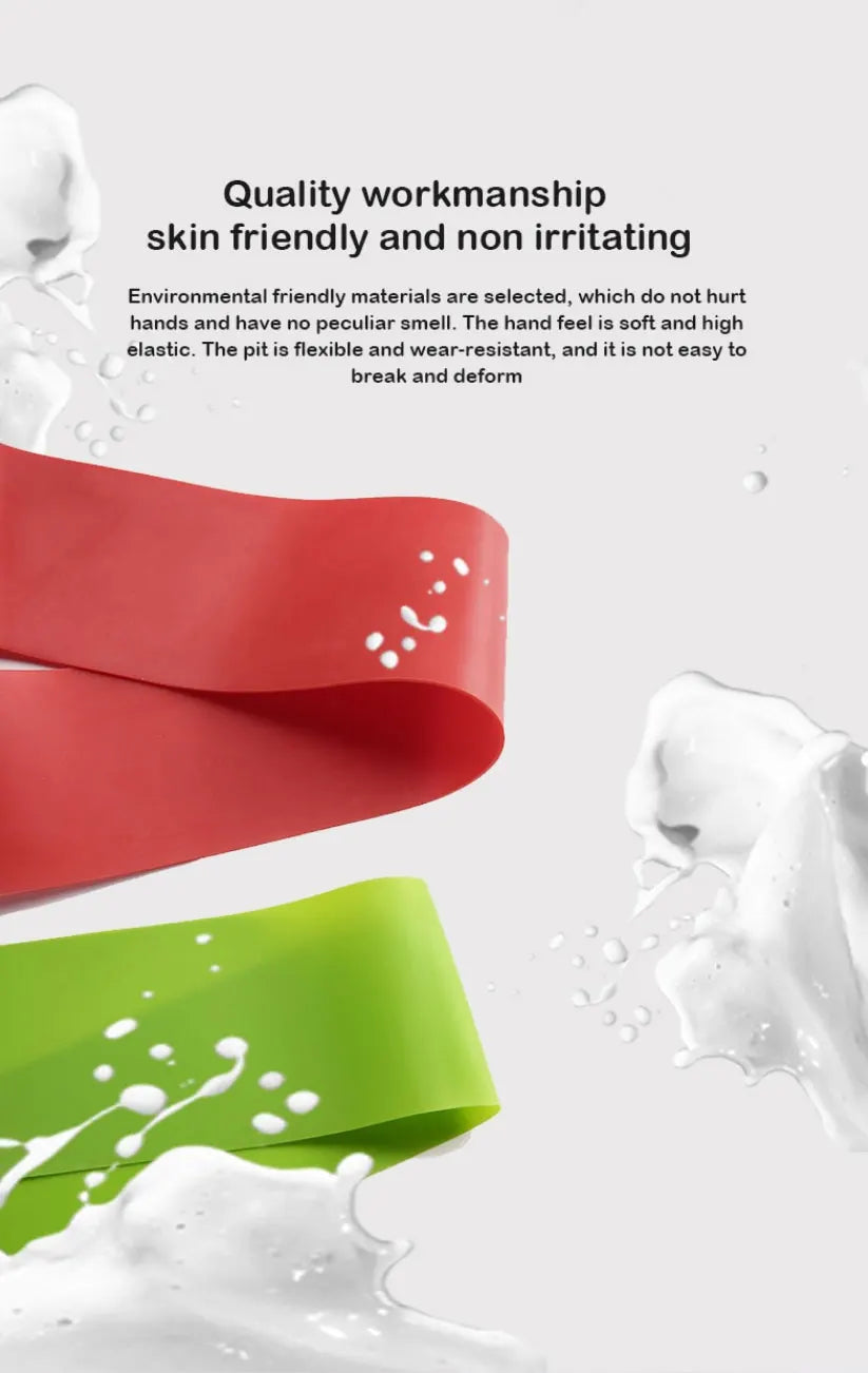 ५ पीसी योग टेन्सन बेल्ट फिटनेस इलास्टिक बेल्ट प्रतिरोध बेल्ट स्क्वाट बट एड्स टेन्सन रिंग स्ट्रेचिंग व्यायाम बेल्ट