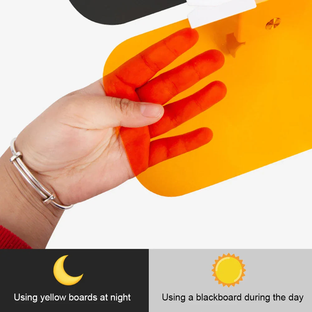 कार सन भिजर पोलराइज्ड एन्टी ग्लेयर सन भिजर एक्स्टेन्डर एन्टी-ड्याजल यूभी ब्लकिङ सनशेड एचडी नाइट भिजन ड्राइभिङ गगल सन शेड