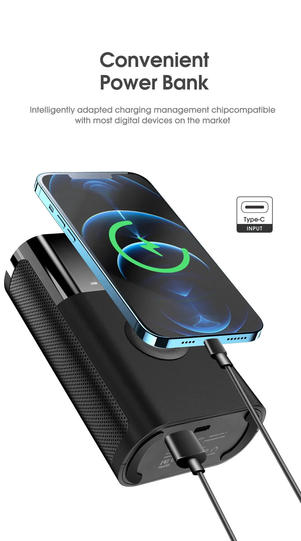 कार मोटरसाइकल साइकल टायर बल वायरलेस इलेक्ट्रिक कार एयर टायर पम्पको लागि एलईडी बत्ती सहितको CARSUN पोर्टेबल इन्फ्लेटर कम्प्रेसर पम्प