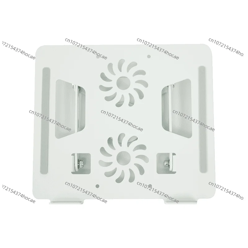 धातु समायोज्य ल्यापटप होल्डर ३६० डिग्री घुमाउने ल्यापटप कूलिङ होल्डर फोल्डेबल ल्यापटप लिफ्टर होल्डर डुअल फ्यानहरू सहित