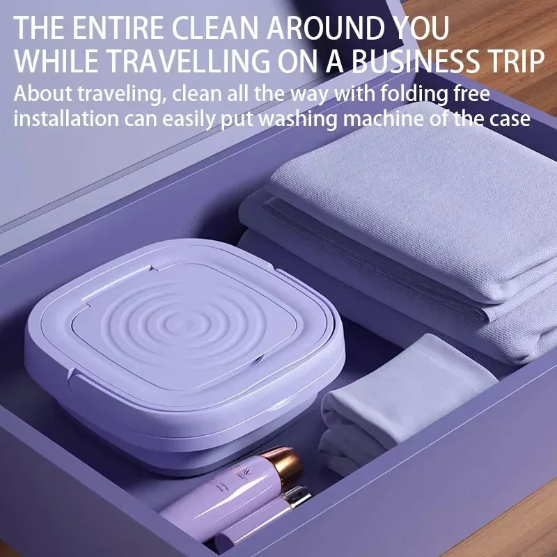 मोजा अन्डरवियर प्यान्टी वाशरको लागि स्पिन ड्रायर सहितको ६.५ लिटर पोर्टेबल सानो फोल्डेबल वाशिङ मेसिन घरायसी मिनी वाशिङ मेसिन