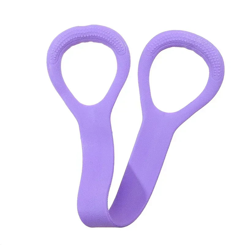 १PCS फिटनेस स्ट्रेचिङ बेल्ट ८ आकारको पुलर आर्म ब्याक ट्रेनिङ इलास्टिक डोरी योग सहायक व्यायाम उपकरण घर महिला