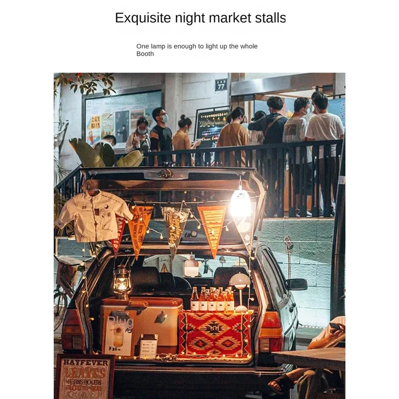 B50B-505A क्याम्पिङ लाइट आउटडोर क्याम्पिङ लाइट रिचार्जेबल टेन्ट लाइट इमर्जेन्सी एलईडी बल्ब