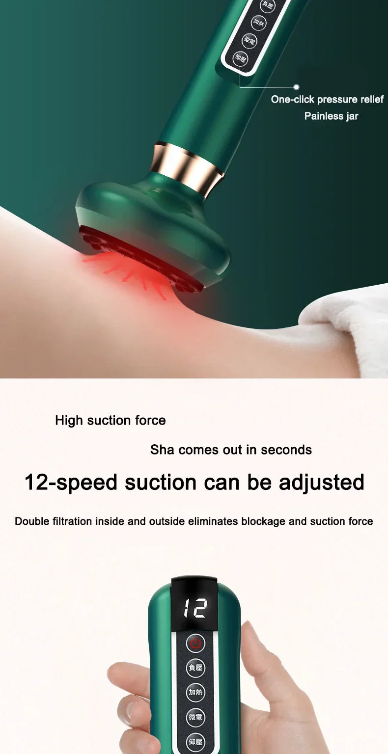 इलेक्ट्रिक बहु-कार्यात्मक तताउने मेरिडियन ड्रेजिङ र अवशोषित उपकरण बुद्धिमान नकारात्मक दबाव ताप कम्प्रेसर