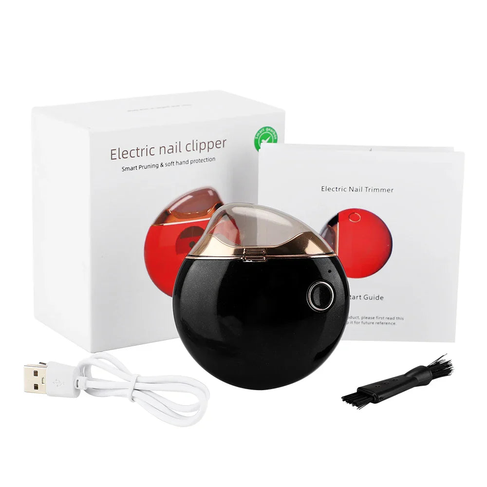 इलेक्ट्रिक नेल क्लिपर स्वचालित नेल क्लिपर ट्रिमर कटर नेल सिजर कम आवाज एन्टी-स्प्ल्याश नेल मेसिन मैनीक्योर मेसिन