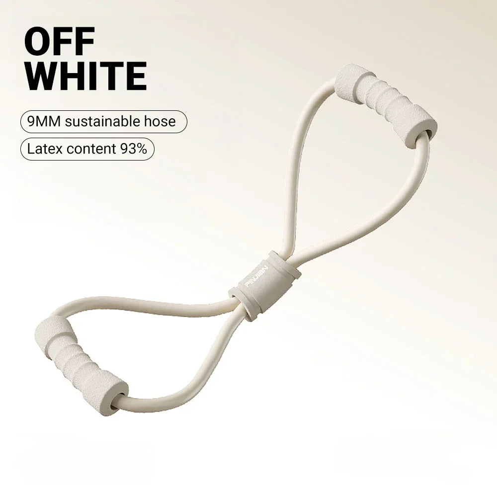 टेन्सन रोप योग जिम लेटेक्स रबर आर्म रेजिस्टन्स ८-आकारको फिटनेस स्ट्रेन्थ इक्विपमेन्ट होम जिम चेस्ट एक्सपान्डर इलास्टिक ब्यान्ड