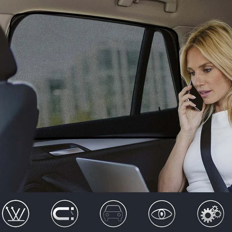 चुम्बकीय कार घाम छाया UV सुरक्षा कार पर्दा कार झ्याल सनशेड साइड झ्याल समर प्रोटेक्शन झ्याल फिल्म मेष सन भिजर