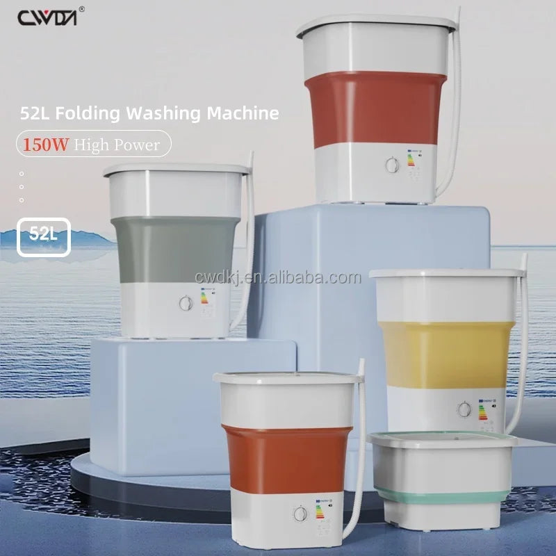 पोर्टेबल ५२L लुगा धुने मेसिन फोल्डिङ मिनी लुगा धुने मेसिन अन्डरवियर बच्चाहरूको लुगाको लागि