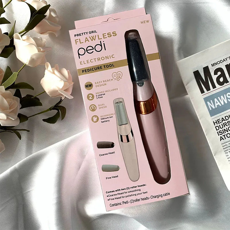 खुट्टाको लागि रिचार्जेबल इलेक्ट्रिक क्यालस रिमूभर, पोर्टेबल फुट क्यालस रिमूभर वाटरप्रूफ प्रोफेस पेडीक्योर फुट फाइल पेडीक्योर उपकरण