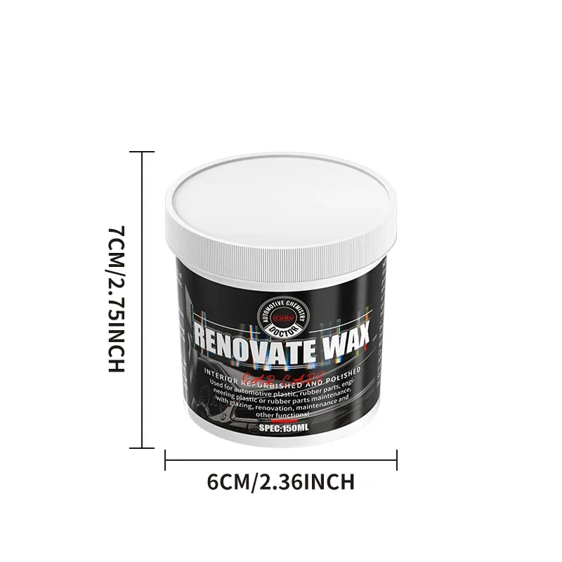 नयाँ कार बम्पर मर्मत पेस्ट - प्लास्टिकको साथ कृत्रिम छाला पुनर्स्थापित गर्दछ, कालो प्रभाव बढाउँछ, रिफर्ब कोटिंगको साथ कार पालिस गर्दछ।