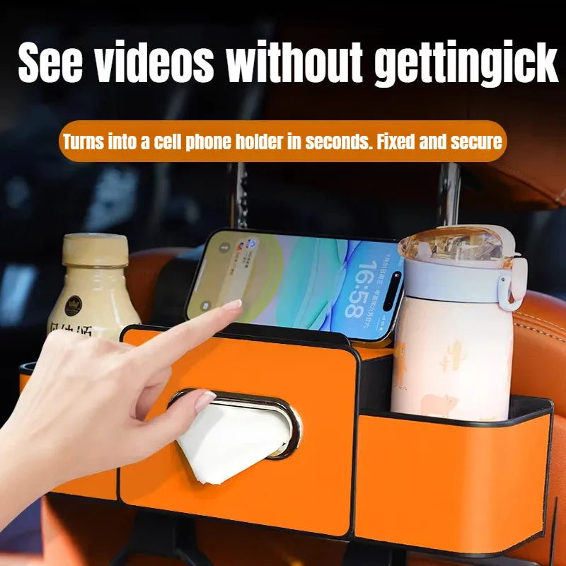 ह्याङ्गिङ सिट हुक कप होल्डर स्टोरेज ब्याग युनिभर्सल कार सिट ब्याक अर्गनाइजर मल्टी-फंक्शन ह्याङ्गिङ