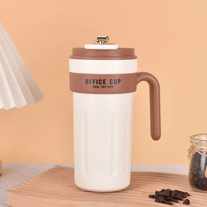 नयाँ स्टेनलेस स्टील इन्टेलिजेन्ट टेम्परेचर डिस्प्ले वाटर कप कफी कप पोर्टेबल डोरी डाइरेक्ट ड्रिंकिंग थर्मस कपसँगै