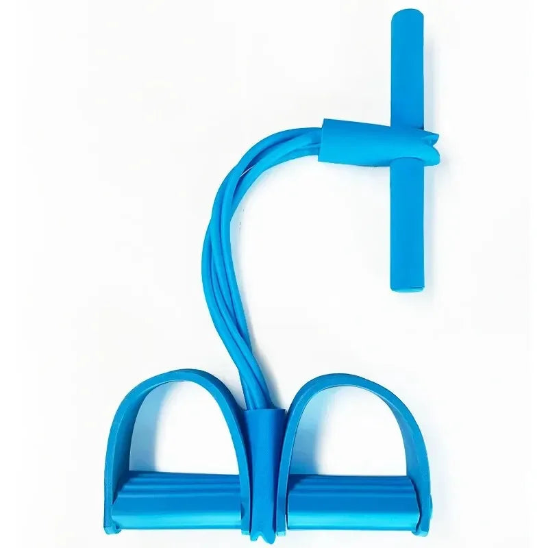 ६-ट्यूब योग व्यायाम ब्यान्ड पेडल पुलर ब्यान्ड इलास्टिक पुल रोप फ्लेक्सिपुल वेयरस्ट्यान्डस्ट्रेनर प्रतिरोध ब्यान्ड पेट वाइस H4R6 को लागि