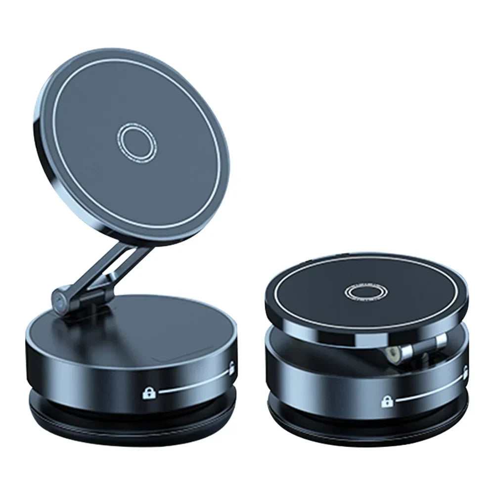 आईफोन १५ १४ १३ हुवावेको लागि कारमा कार म्याग्नेटिक भ्याकुम फोन होल्डर ३६०° स्विभल वायरलेस चार्जिङ ब्र्याकेट ड्यासबोर्ड सपोर्ट GPS