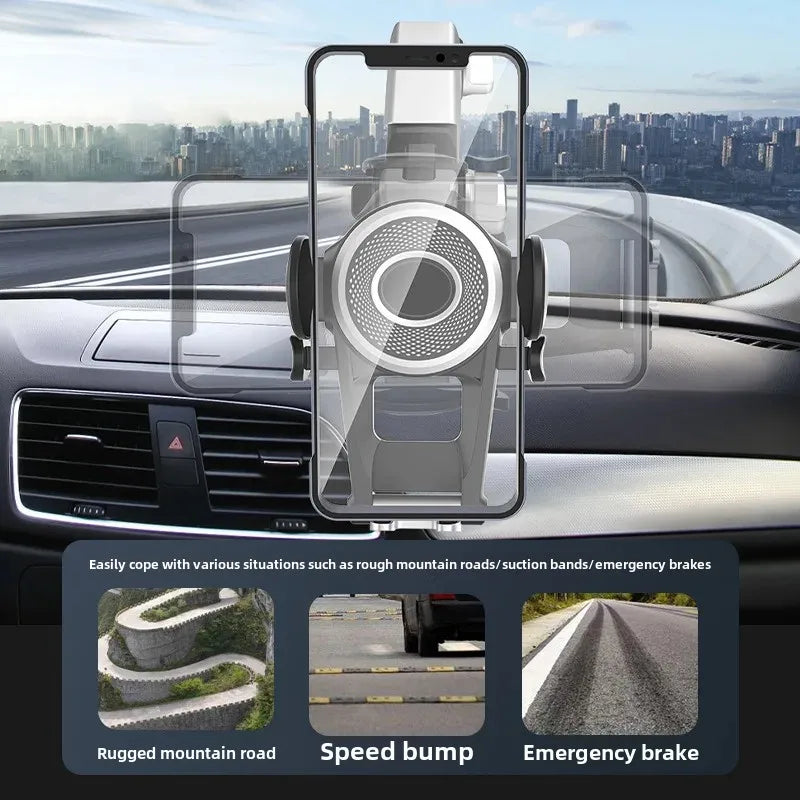 बायाँ र दायाँ समायोज्य घुमाउने कार फोन स्ट्यान्ड - डेस्कटप र नेभिगेसन फोन होल्डर सहायक उपकरण