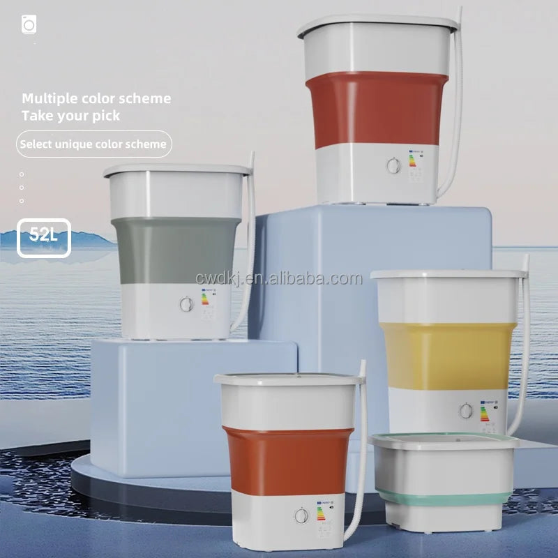 पोर्टेबल ५२L लुगा धुने मेसिन फोल्डिङ मिनी लुगा धुने मेसिन अन्डरवियर बच्चाहरूको लुगाको लागि