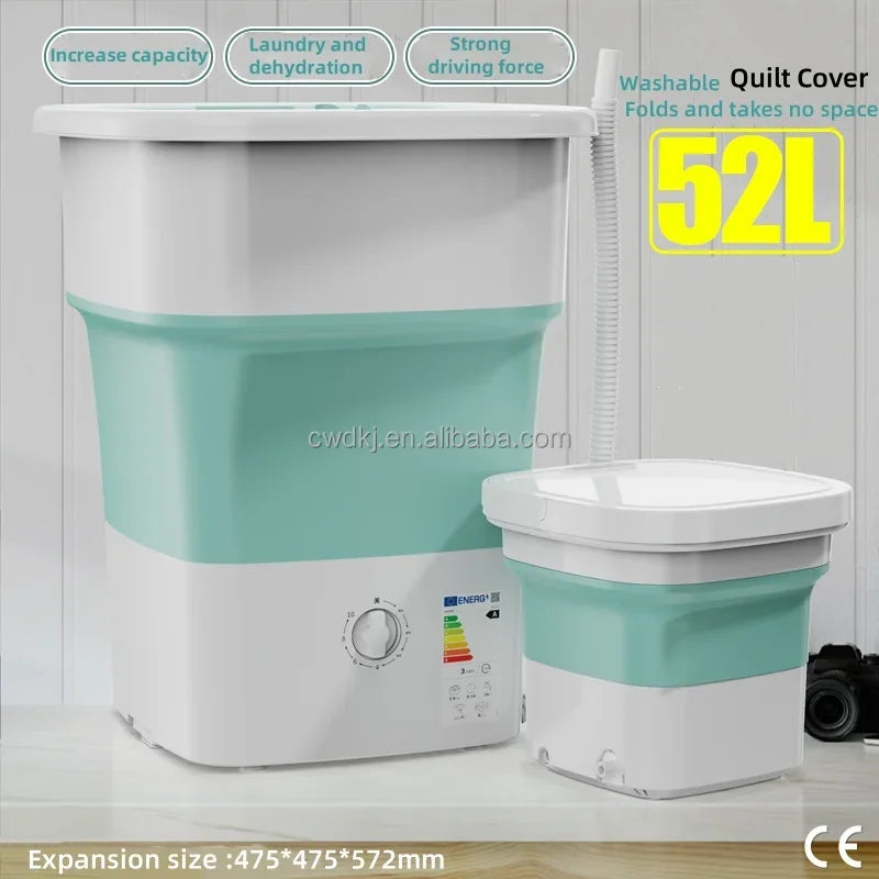 पोर्टेबल ५२L लुगा धुने मेसिन फोल्डिङ मिनी लुगा धुने मेसिन अन्डरवियर बच्चाहरूको लुगाको लागि