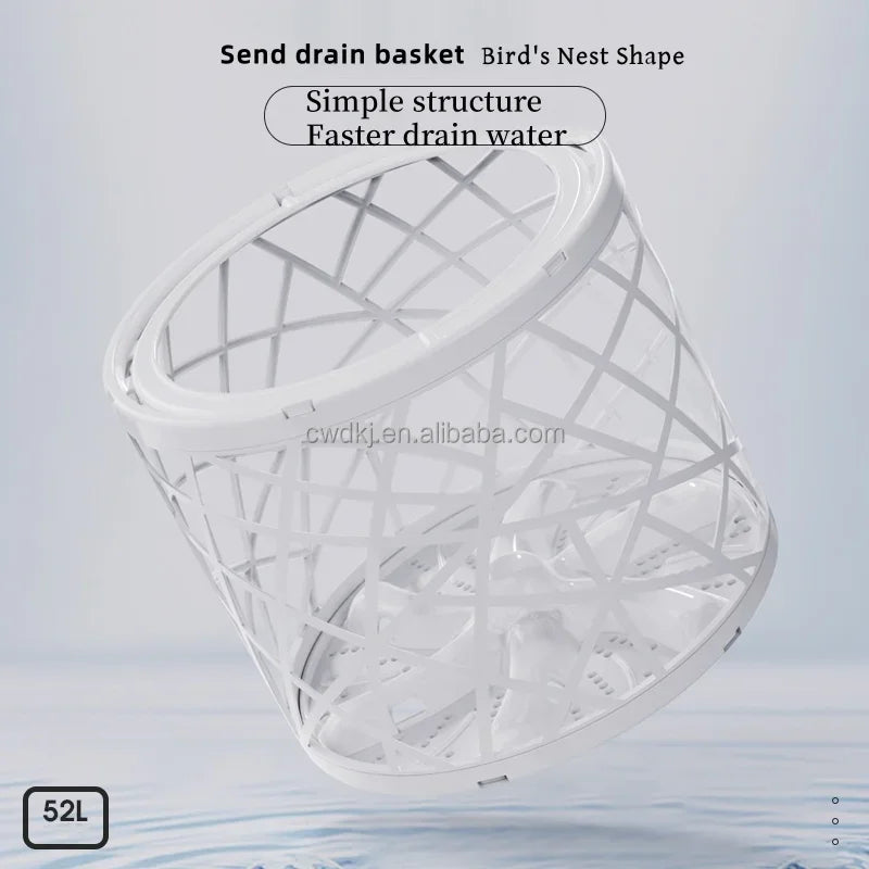 पोर्टेबल ५२L लुगा धुने मेसिन फोल्डिङ मिनी लुगा धुने मेसिन अन्डरवियर बच्चाहरूको लुगाको लागि