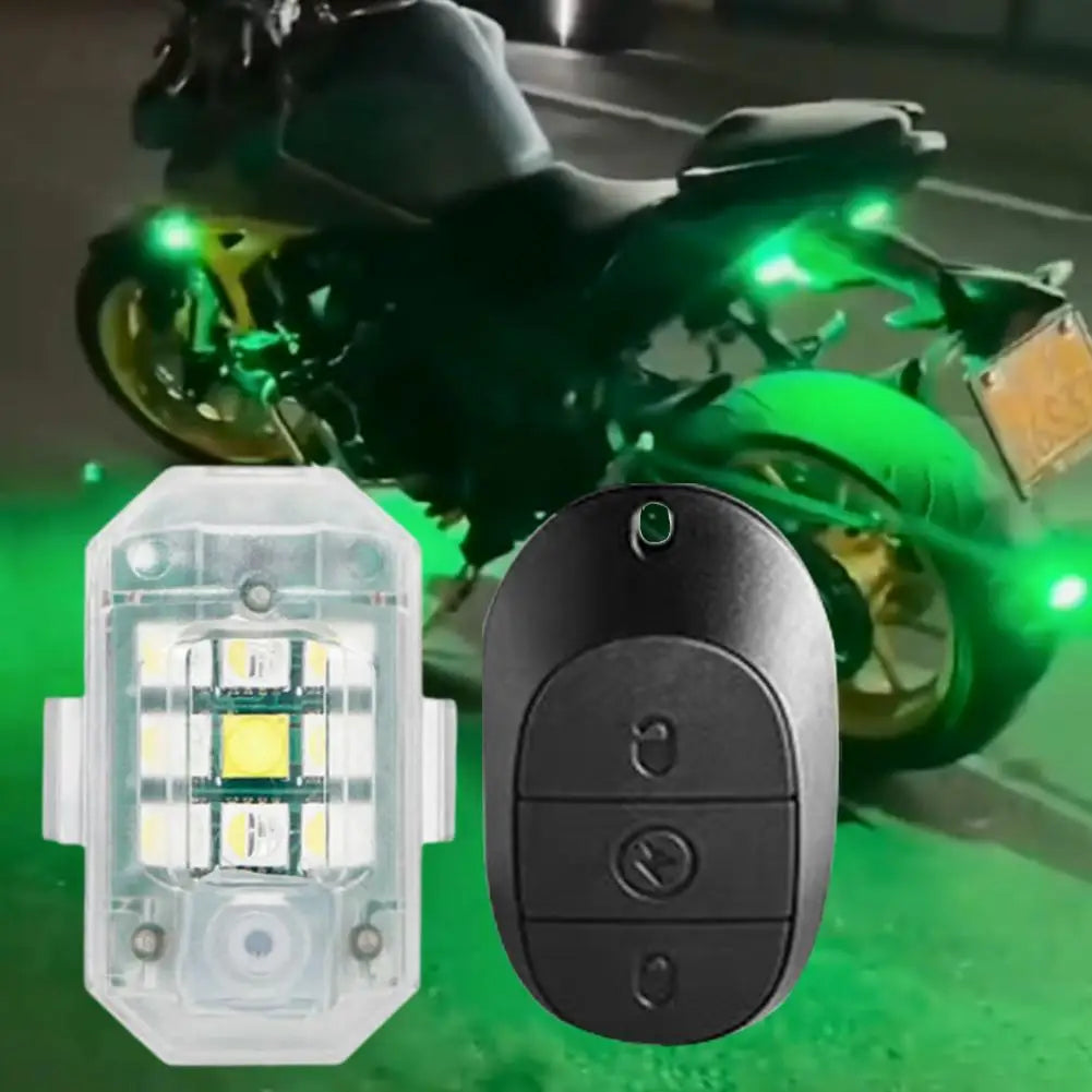 कार साइकल ड्रोनको लागि मोटरसाइकल वायरलेस एलईडी स्ट्रोब लाइट रिमोट कन्ट्रोल एयरक्राफ्ट लाइट नेभिगेसन चेतावनी लाइट सूचक