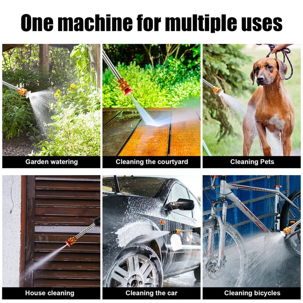 घरको लागि ३००W ३०बार कर्डलेस हाई प्रेसर कार वाशर स्प्रे वाटर गन १२०००mAh ब्याट्री फोम जेनरेटर कार वाशिङ मेसिन