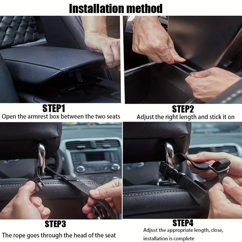 १ पिस कार सिट ब्याक अर्गनाइजर ठूलो क्षमताको आर्मरेस्ट भण्डारण बक्स