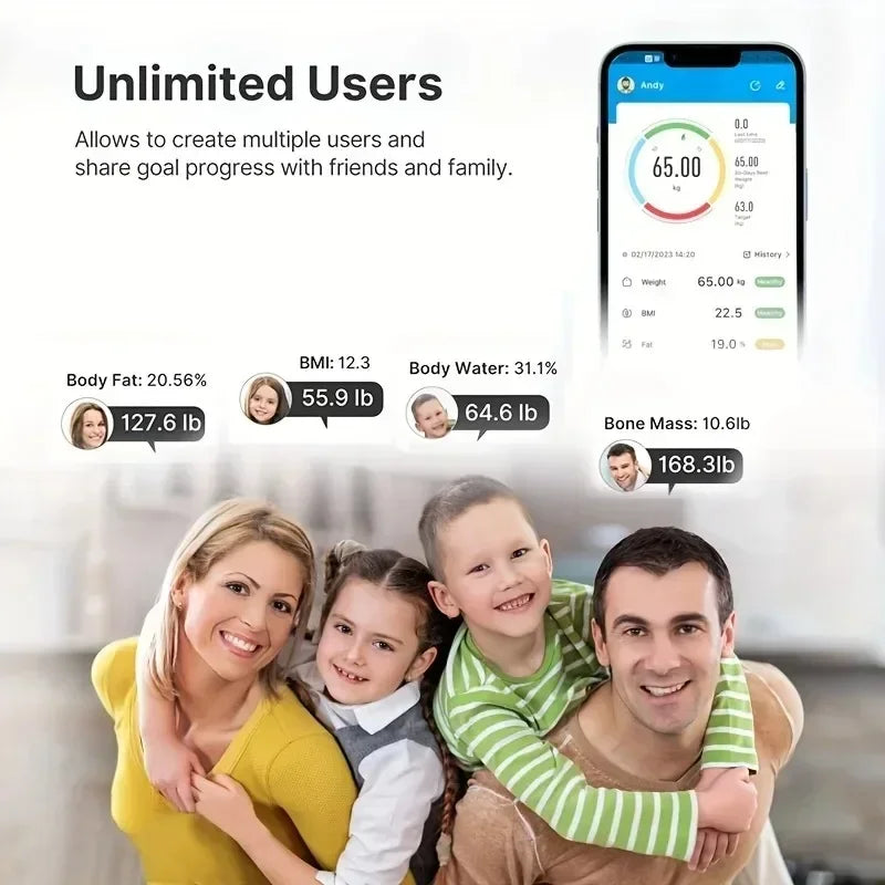इलेक्ट्रोनिक स्केल स्मार्ट ब्लुटुथ तौल मानव चार्ज गर्ने सरल तौल स्केल घरायसी बोसो शरीरको बोसो मापन स्केल