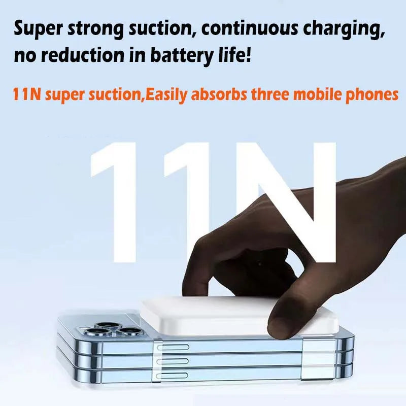स्लिम ५०००/१००००mAh म्यागसेफ पावर बैंक - आईफोन ११,१२,१३,१४,१५ सिरिजको लागि USB-C सहितको चुम्बकीय वायरलेस चार्जर
