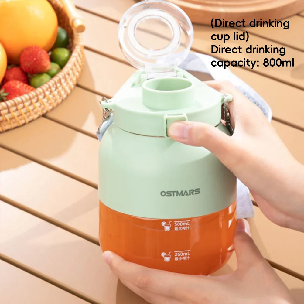 यात्रा र फिटनेसको लागि USB रिचार्जेबल पोर्टेबल ब्लेंडर कप ८०० मिली लीकप्रूफ ट्राइटन सामग्री भान्सा उपकरणहरू भान्सा उपकरणहरू