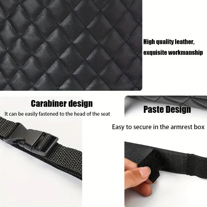 १ पिस कार सिट ब्याक अर्गनाइजर ठूलो क्षमताको आर्मरेस्ट भण्डारण बक्स