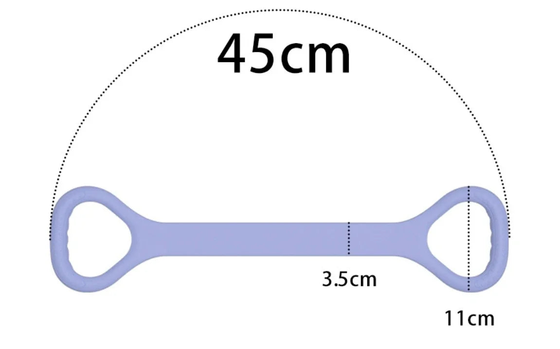 स्ट्रेच स्ट्र्याप योगा ८-फिगर टेन्सनर योगा उपकरण ओपन ब्याक अभ्यास काँध योग स्ट्रेचिङ बेल्ट इलास्टिक स्ट्रेच ब्यान्ड कसरत