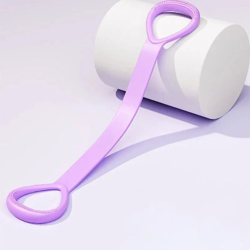 स्ट्रेच स्ट्र्याप योगा ८-फिगर टेन्सनर योगा उपकरण ओपन ब्याक अभ्यास काँध योग स्ट्रेचिङ बेल्ट इलास्टिक स्ट्रेच ब्यान्ड कसरत