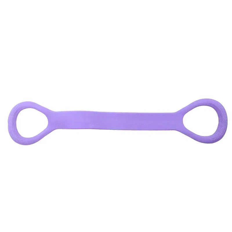 १PCS फिटनेस स्ट्रेचिङ बेल्ट ८ आकारको पुलर आर्म ब्याक ट्रेनिङ इलास्टिक डोरी योग सहायक व्यायाम उपकरण घर महिला