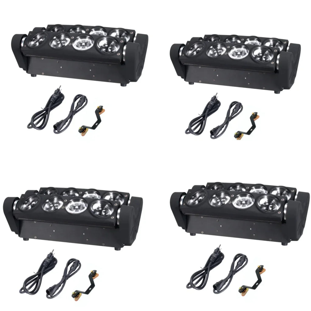 एलईडी ८x१५W ४in१ स्पाइडर लाइट RGBW पार्टी डीजे बीम वाश मुभिङ हेड DMX कन्ट्रोल स्टेज इफेक्ट