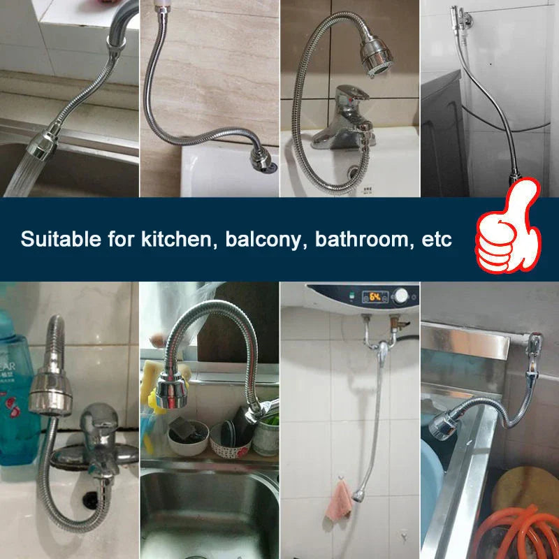 ३६० डिग्री समायोजन भान्साको नल एक्सटेन्सन ट्यूब पानी बचत नोजल फिल्टर नल घर बाथरूम ग्याजेट भान्सा सामानहरू