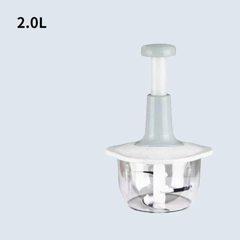 १ पीसीएस म्यानुअल तरकारी मिन्सर प्रेस प्रकार घरेलु लसुन मासु कटर ग्राइन्डर ह्विस्क स्टिर किचन फूड चोपर फूड प्रोसेसर