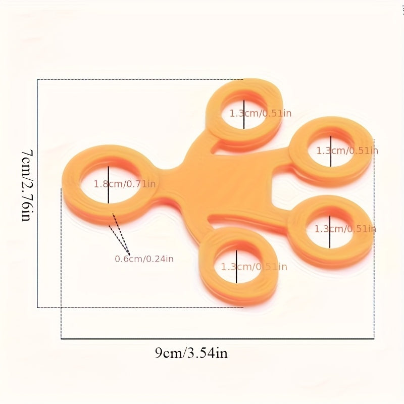 १ पिस सिलिकन फिंगर ग्रिप स्ट्रेन्थनर, मध्यम टेन्सन लेभल, औंला तालिम र शक्ति सुधारको लागि हात व्यायाम गर्ने औंठी