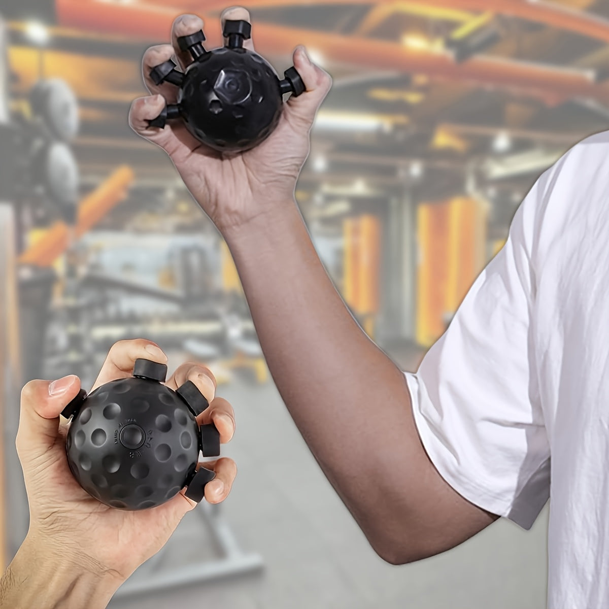 १ पिस फिंगर ग्रिप स्ट्रेन्थनर, २०२५ अपग्रेडेड ह्यान्ड एण्ड फिंगर एक्सरसाइजर, मांसपेशी निर्माणको लागि सिलिकन ग्रिप ट्रेनर, फोरआर्म स्ट्रेन्थ